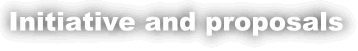Go to page initiative and proposal